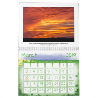 2019 Kyle's Hikes Medium Calendar Kalender
