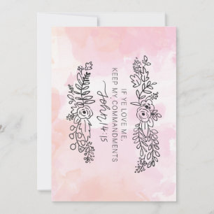 2019 LDS Wederzijdse thema jongerenkaart Bedankkaart