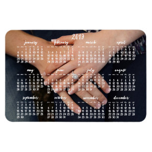 2019 Magnetische Kalender Foto Magneet 4x6