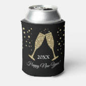 2019 Oudejaarsavond Feest Faux Gold Foil Blikjeskoeler (Blikje Achterkant)