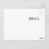 2019 oudejaarsfeest Champagneglazen Briefkaart (Achterkant)
