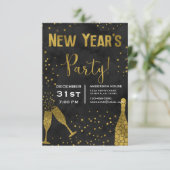 2019 oudejaarsfeest Champagneglazen Kaart (Staand voorkant)