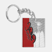 2019 Rode Afstuderen Afbeelding Sleutelhanger (Voorkant Links)