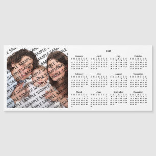 2019-serie Foto aangepaste kalender magneetkaart