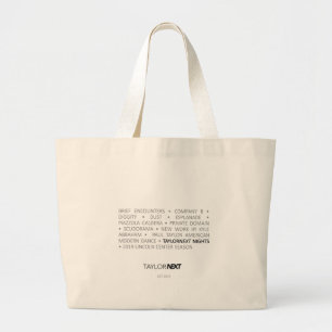 2019 TaylorNEXT Nights-Tas Grote Tote Bag