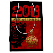2019 Varkens Chinees jaar Zodiac Birthday Mediu Gi Medium Cadeauzakje (Voorkant)