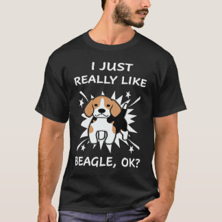 201 Ik hou echt van Beagle T-shirt