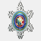 201e brigade van de militaire inlichtingendiensten tin sneeuwvlok ornament (Rechts)