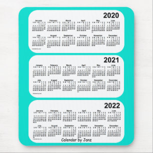 2020-2022 Turquoise 3 Year Agenda van Janz Muismat