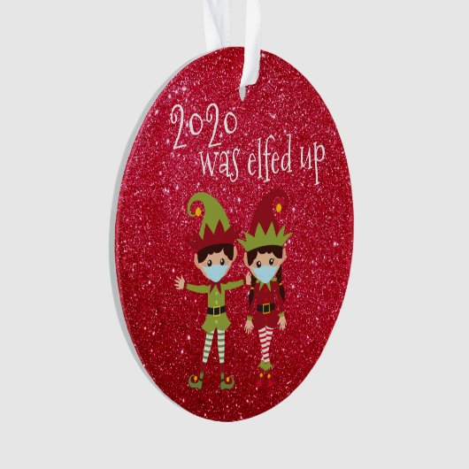 2020 A Été Elfed Up Funny Covid masque visage Elf (devant)