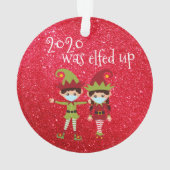 2020 A Été Elfed Up Funny Covid masque visage Elf (dos)