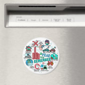 2020 A Year To Remember Round Fridge Highlights Magneet (Insitu (Vaatwasser))