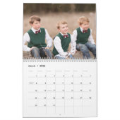 2020 Aangepaste foto Elegant stijlvolle Script Fam Kalender (Mar 2026)