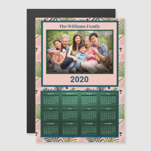 2020 Année Calendrier familial Magnet tropical