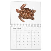 2020 Aquarelle Océan Calendrier de la vie marine (Jan 2026)