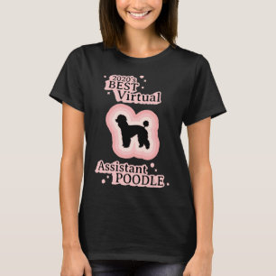 2020 beste virtuele assistent poedel t-shirt