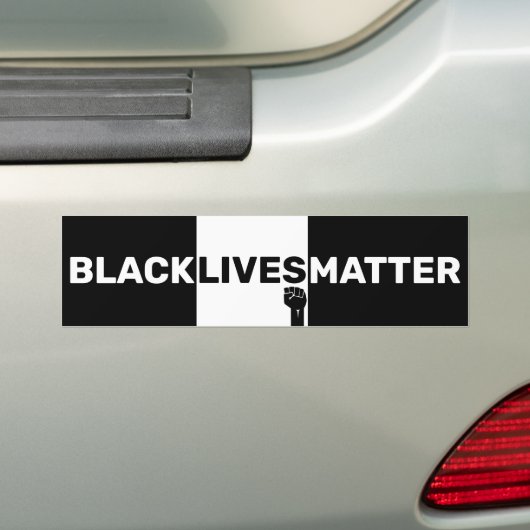 2020 BLM-beweging - zwarte handschoenen Bumpersticker (Op auto)