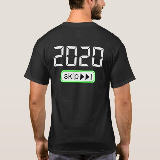 2020 Button overslaan T-shirt (Achterkant)