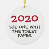 2020 celui avec le papier toilette ornement de Noë (Devant)