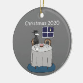 2020 Christmas ornament Plague Doctor Black Cat (Links)