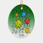 2020 Coronavirus Covid-19 virus Keramisch Ornament (Rechts)
