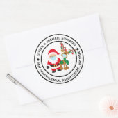 2020 Covid-kerstkerstkerstkerstkerstrecorder Ronde Sticker (Envelop)
