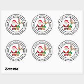 2020 Covid-kerstkerstkerstkerstkerstrecorder Ronde Sticker (Vel)