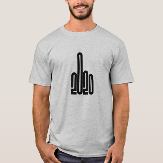 2020 Finger Black T-shirt (Voorkant)