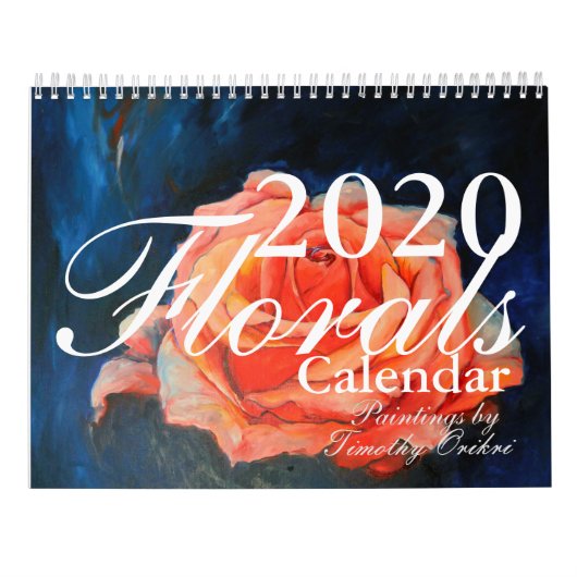2020 florale kalender schilderijen van Timothy Ori (Achterkant)