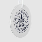 2020 Funny Festive Holiday Foto Kerstmis Ornament (voorkant)