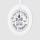 2020 Funny Festive Holiday Foto Kerstmis Ornament (voorkant)