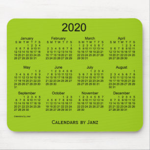 2020 Gele groene agenda van de Janz-Muismat Muismat