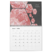 2020 Gemstone Crystal Rock Pattern-ontwerpkalender Kalender (Mar 2026)