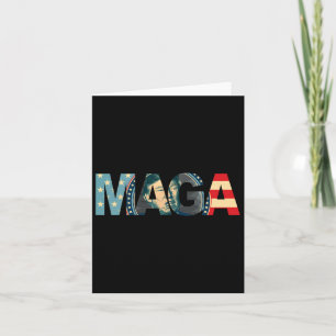 2020 gestemd Maga American Flag Retro Gift Kaart