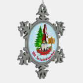 2020 - Het jaar dat we allemaal hebben geduurd Tin Sneeuwvlok Ornament (Links)