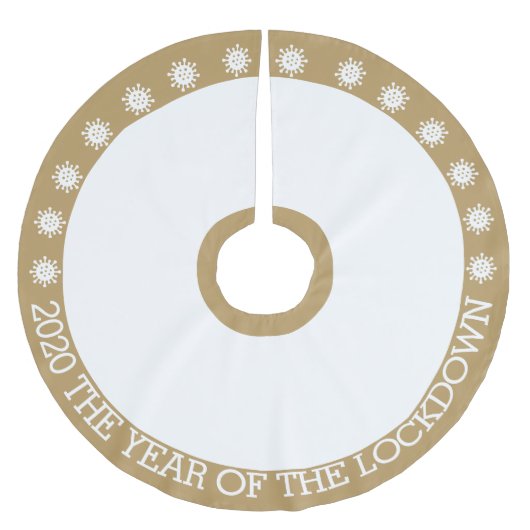 2020 het jaar van de vergrendeling kerstboom rok (Voorkant)