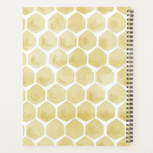 2020 Honey Bee Zen Doodle Planner Personalize (Achterkant)