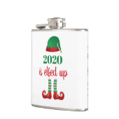 2020 is opgevoed met grappig kerstfeest Gezegde gr Heupfles (Links)