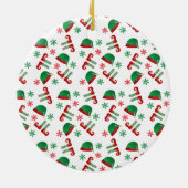 2020 is opgevoed met grappig kerstfeest Gezegde gr Keramisch Ornament (Achterkant)