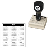2020 Jaar Kalender Rubberstempel (Gestempeld)