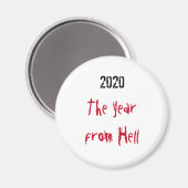2020 jaar van Hell Magnet Magneet (Voorkant / Achterkant)