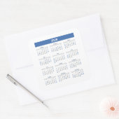 2020 Kalender Maandjaar Vierkante Sticker (Envelop)