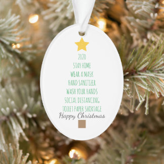 2020 kerstfoto met vergrendeling ornament