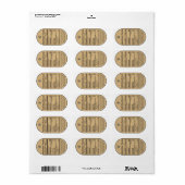 2020 Kraft Oval Honeybee Nutrition Facts Label (Full Sheet)