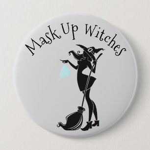 2020 Masker in Halloween Ronde Button 4,0 Cm