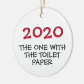 2020 met kerstversiering voor toiletpapier keramisch ornament (Links)