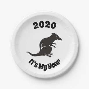 2020 Mijn Rat Jaar Papieren Bordje