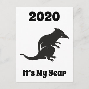 2020 Mijn Rattenjaar Briefkaart