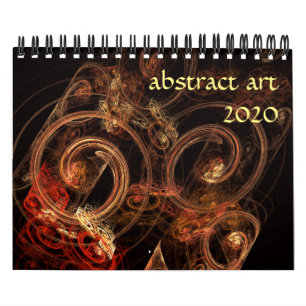 2020 moderne abstracte kunst kalender