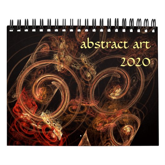 2020 moderne abstracte kunst kalender (Hoes)